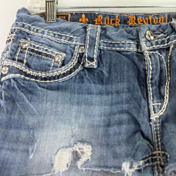 Rock Revival Donna Boot Cutoff Hot Shorts Size 29 - Picture 6 of 6